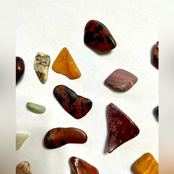 Stones Tumbles Mixed Tumbled Stones Lot of 17 - Picture 5 of 10